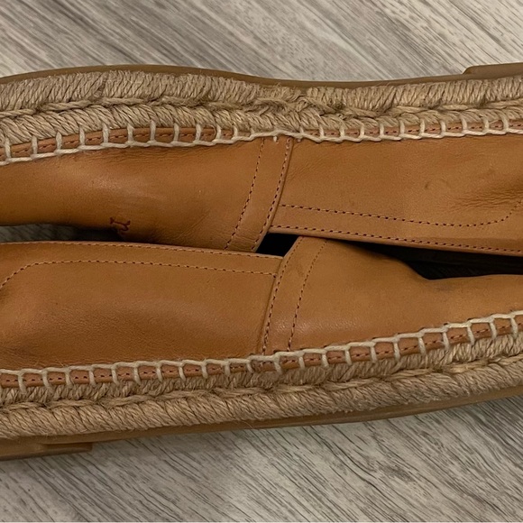 Rag & Bone Espadrille Loafers Flats in Cognac Tan Leather Size 9.5 Retails $375 - Picture 9 of 12